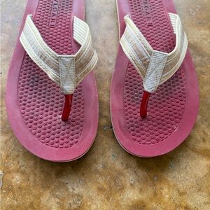 Bulgari Red and Beige Sandals